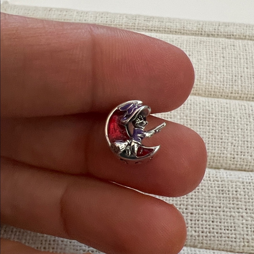 Witch Minnie House Crescent Moon Halloween Charm